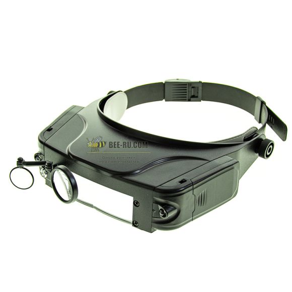 Лупа налобная MG81007-C LED-С 1.5x3x9.5x11