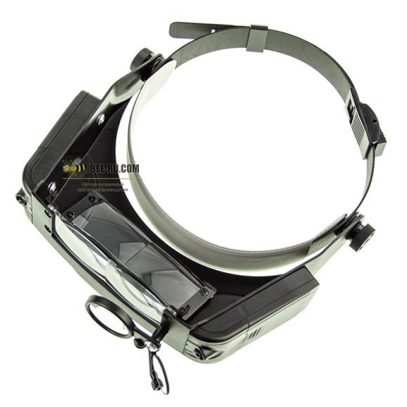 Лупа налобная MG81007-C LED-С 1.5x3x9.5x11